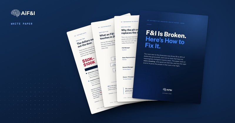 Fanned pages of the AiF&I white paper